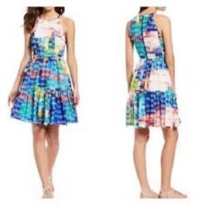 Colorful Sleeveless Dress Badgley Mischka